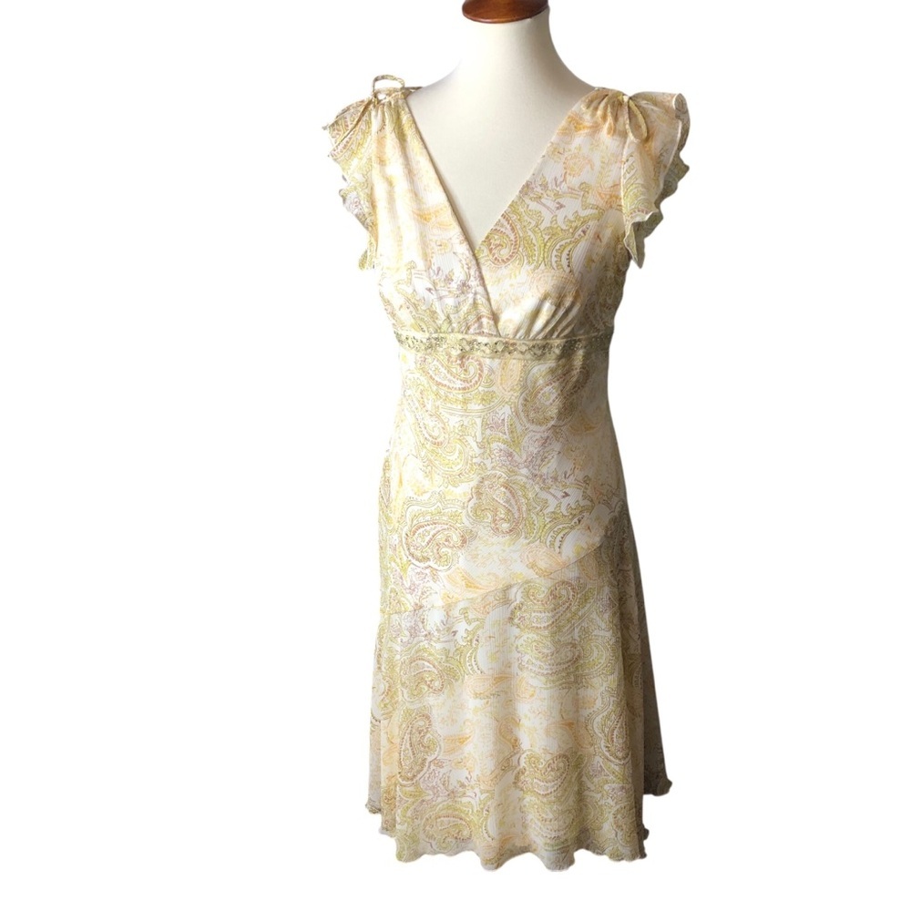 Vintage 90's Y2K Studio Y Fairycore Empire Waist Paisley Asymmetric ASO Alt Rory - Picture 5 of 10